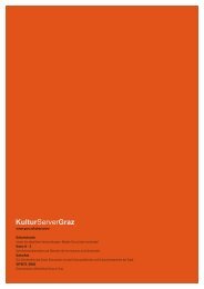 Kunst- und Kulturbericht der Stadt Graz 2004 - Kulturserver Graz