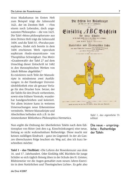 Download als PDF - Rosenkreuzer Lehrtafeln