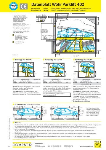 Datenblatt Wöhr Parklift 402 - COMPARK AG