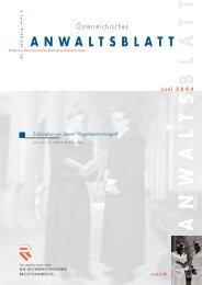 Anwaltsblatt 2004/06 - Österreichischer Rechtsanwaltskammertag