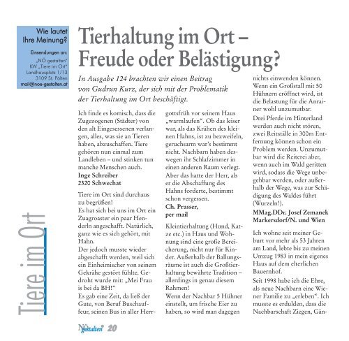 Nr. 125/August 09 (Druck-Version, pdf mit - NÖ gestalten