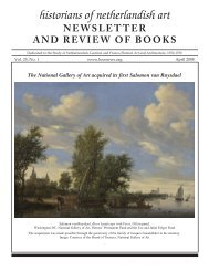 April 2008 Cover - Historians of Netherlandish Art