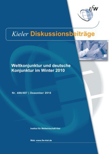 Weltkonjunktur und deutsche Konjunktur im Winter 2010