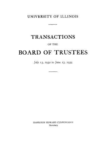 BOARD OF TRUSTEES - UIHistories Project