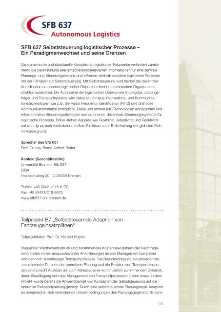 Forschungsprofil 2010 - Universität Bremen - Fachbereich ...