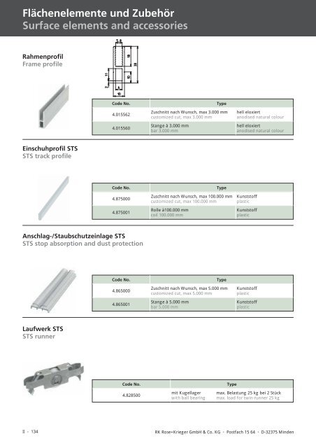 Nutensteine, Schrauben und Zubehör Slot stones, screws ... - Aratron