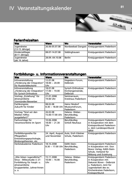 Jahresbericht des Jugendamtes des Kreises ... - Kreis Paderborn