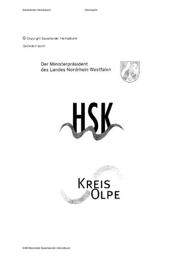 KREIS OLPE - Sauerländer Heimatbund e.V.