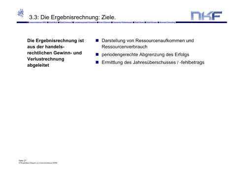 NKF Neues Kommunales Finanzmanagement. - Haushaltsrecht/NKF