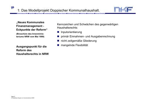 NKF Neues Kommunales Finanzmanagement. - Haushaltsrecht/NKF