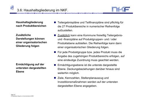 NKF Neues Kommunales Finanzmanagement. - Haushaltsrecht/NKF