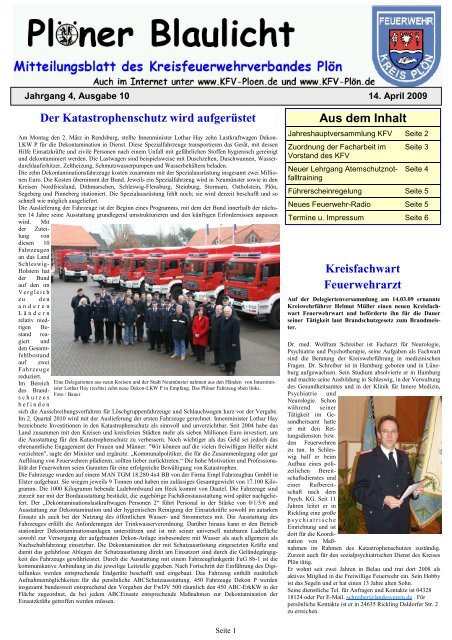 Blaulicht Nr. 10 - Kreisfeuerwehrverband Plön