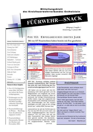 FÜÜRWEHR—SNACK - Kreisfeuerwehrverband Ostholstein