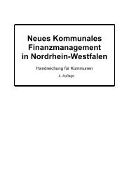 Neues Kommunales Finanzmanagement in Nordrhein ... - MIK NRW