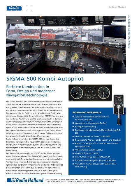 SIGMA-500 Kombi-Autopilot