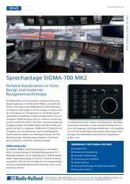 Sprechanlage SIGMA-700 MK2