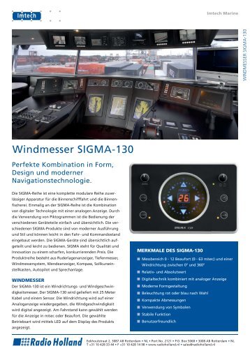 SIGMA 130 Windmessgerät