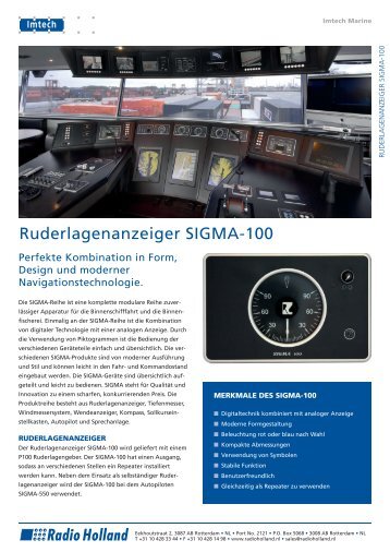 Ruderlagenanzeiger SIGMA-100