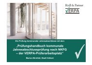 Prüfung kommunaler Jahresabschlüsse mit dem VERPAHandbuch