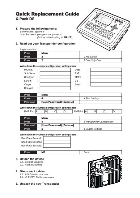 Installation Manual Nauticast V1.0.3