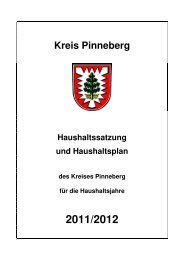 Haushaltsplan des Kreises Pinneberg 2011/2012 - Kreis Pinneberg