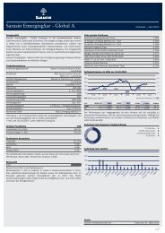 Sarasin Emergingsar - Global A - Concevis AG