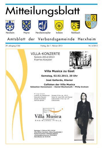 Ausgabe 05/2013 - Verbandsgemeinde Herxheim