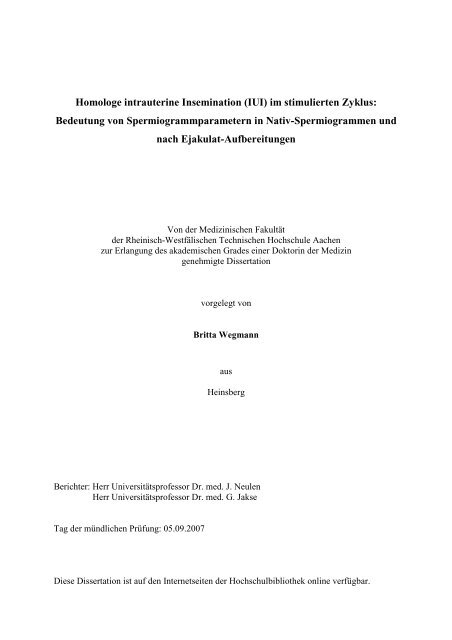 Homologe Intrauterine Insemination Iui Im Stimulierten Zyklus