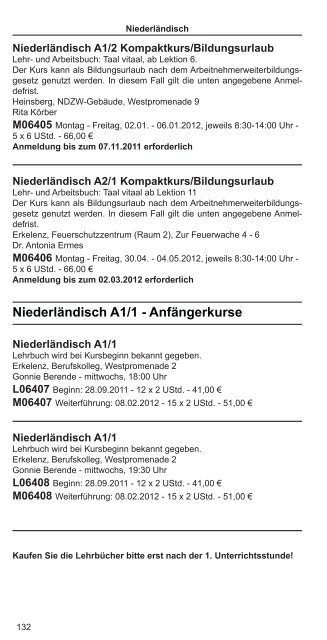 Fachbereich Sprachen - VHS Kreis Heinsberg