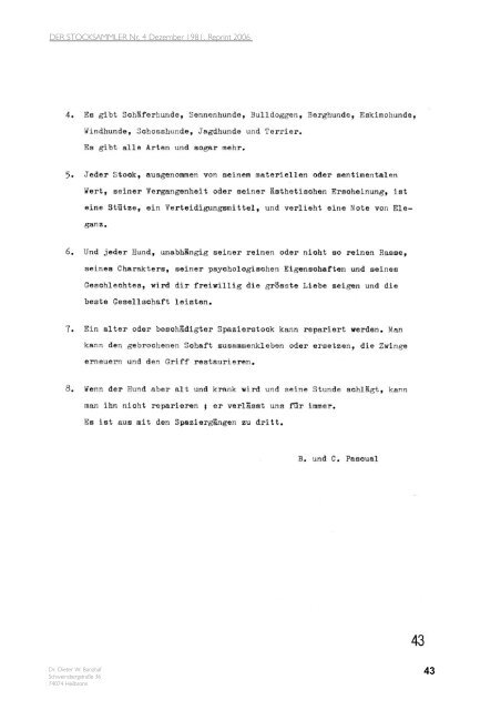 DER STOCKSAMMLER Nr. 04 Dezember 1981, reprint 2006.qxp