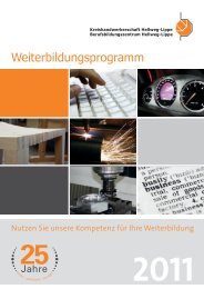 Weiterbildungsprogramm - Kreishandwerkerschaft Hellweg - Hamm