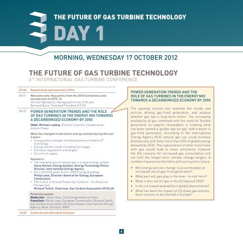 THE FUTURE OF GAS TURBINE TECHNOLOGY - ETN