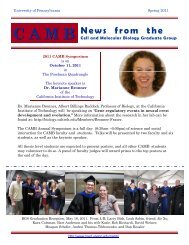 Newsletter Spring 2011.pub - University of Pennsylvania School of ...