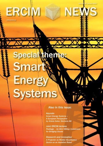 Special Edition ERCIM News on Smart Energy Systems - EIT ICT Labs