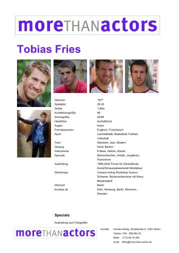 Tobias Fries - than Actors