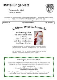 Mitteilungsblatt Dezember 2012 - Gemeinde Kist