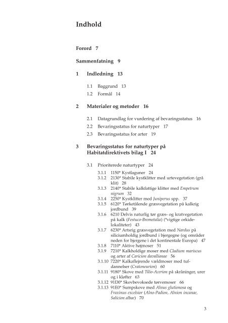 Naturtyper og arter omfattet af EF-Habitatdirektivet - Danmarks ...