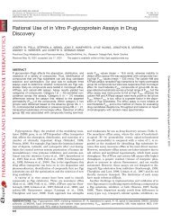 Rational Use of in Vitro P-glycoprotein Assays in Drug Discovery