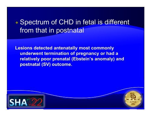 Major Forms of Congenital Heart Disease - Sha-conferences.com