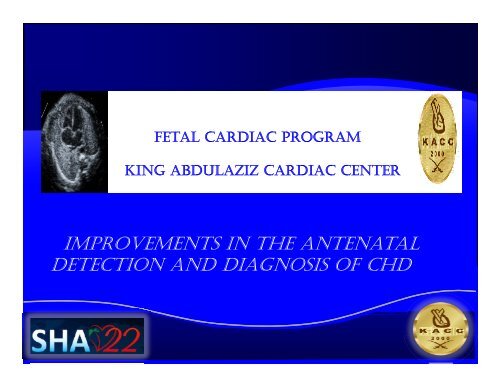 Major Forms of Congenital Heart Disease - Sha-conferences.com