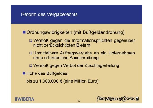 Reform des deutschen Vergaberechts