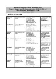 Liste des Vorstandes - Fachverband der Kämmerer in ...