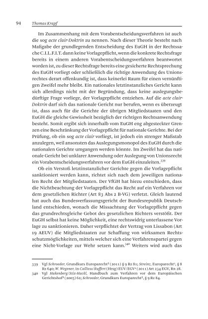 Thomas Krapf Rechtsschutz und Grenzen des Rechtsschutzes in ...