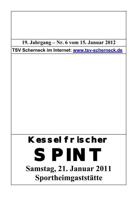 kesselfrischen Spint - TSV Scherneck
