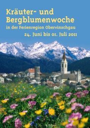 Kräuter- und Bergblumenwoche - Alpine Fitness