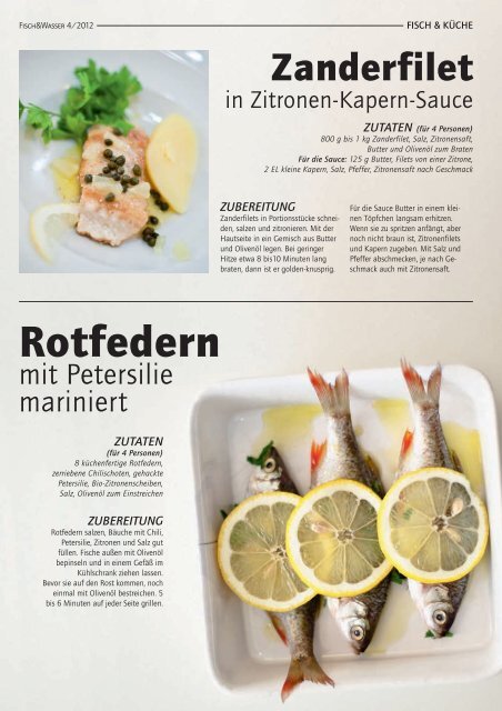 Fisch und Wasser Ausgabe 2 2012 - Verband der österreichischen ...