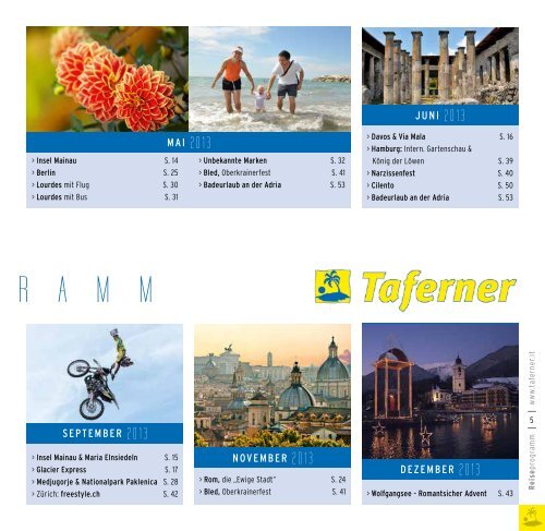 Reiseprogramm 2013 - Taferner