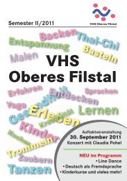 VHS Oberes Filstal - Stadt Wiesensteig
