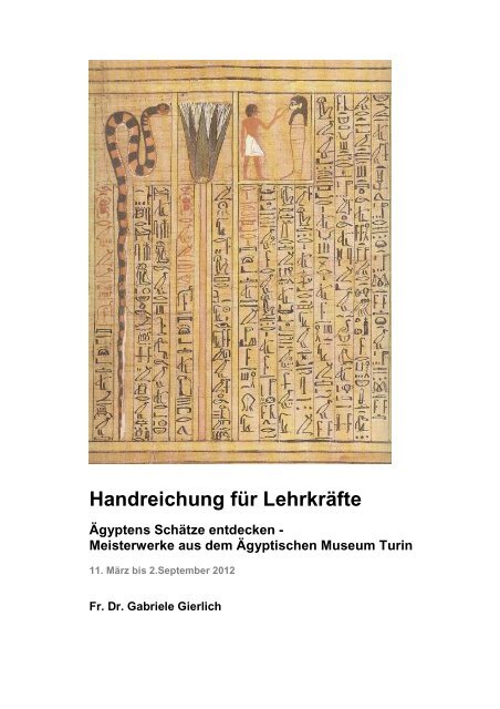 Ägyptens Schätze entdecken - Historisches Museum der Pfalz Speyer