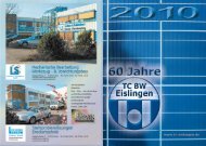 Vereinszeitschrift 2010 - TC Eislingen